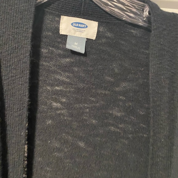 Lightweight Old Navy Cardigan. Black size Medium - Picture 2 of 3